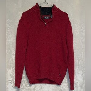 Men's Red Chaps Sweater